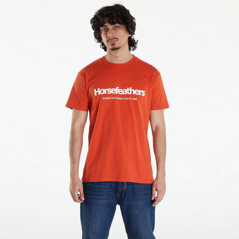 Majica Horsefeathers Quarter T-Shirt Orange Rust Oranžna | SM1178U