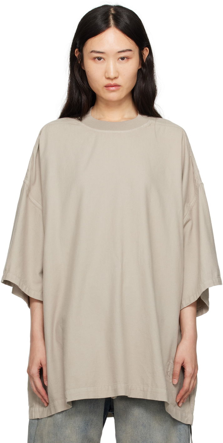 Majica Rick Owens Porterville Tommy T-shirt Bež | DS02D2203 CFL