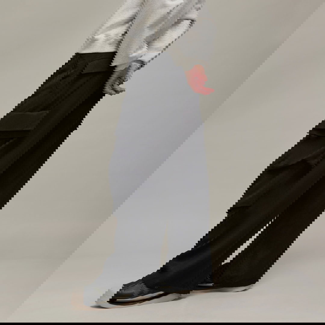 Cargo hlače Y-3 Washed Twill Cargo Pants Črna | JI5866, 1