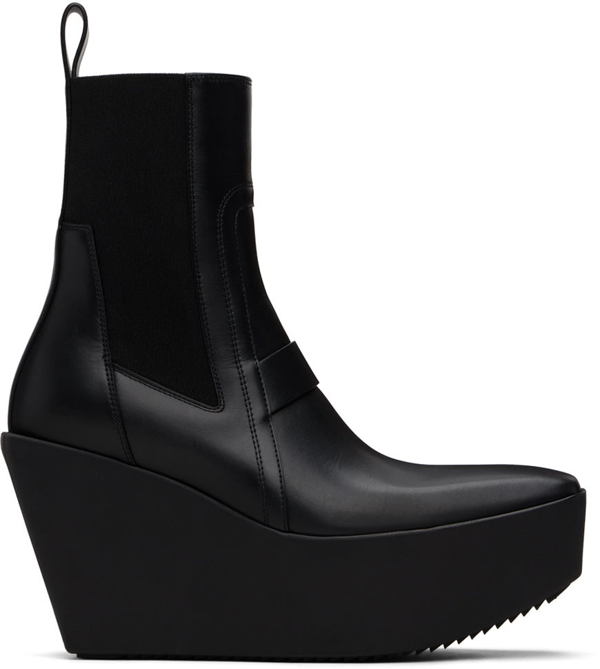Oblačila Rick Owens Rick Owens Sliver Platform Beatle Boots Črna | RP01D2851 LCG, 0