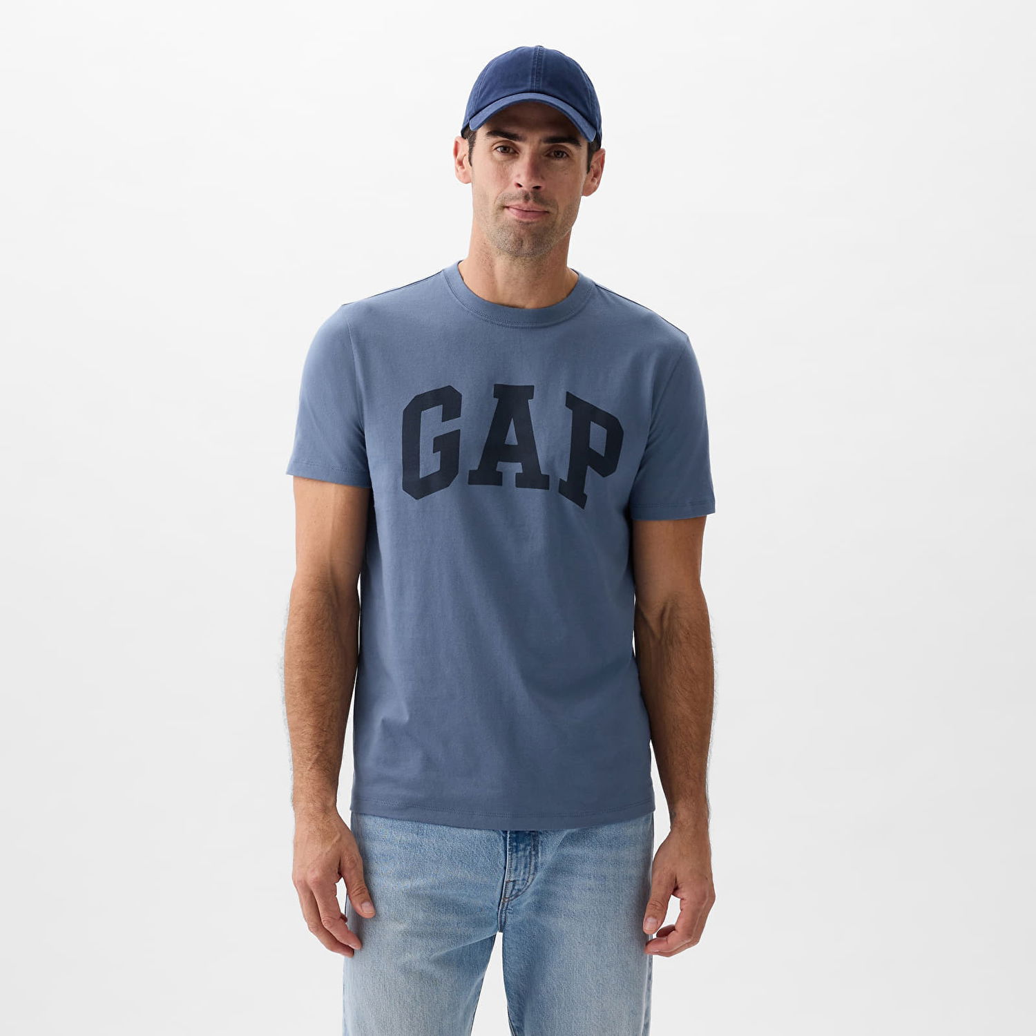 Majica GAP Basic Logo Tee Bainbridge Blue Modra | 856659-02, 0