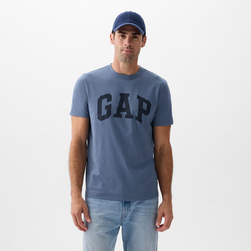 Majica GAP Basic Logo Tee Bainbridge Blue Modra | 856659-02