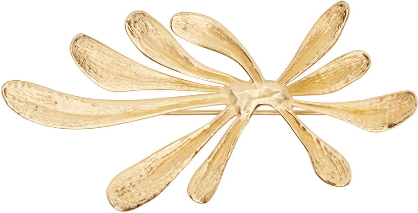 Zatiči Dries Van Noten Dries Van Noten Floral Textured Brooch Kovinski | 252-028203-061