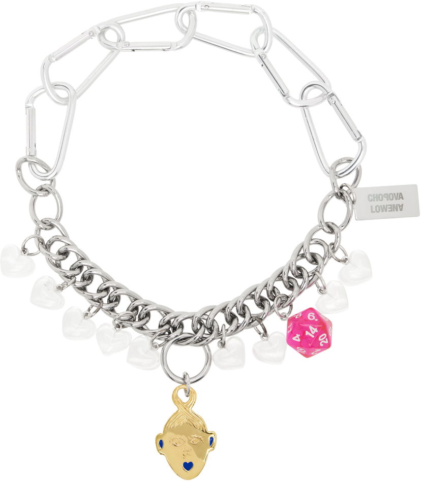 Ogrlica Chopova Lowena Chopova Lowena Kiss BFF Charm Necklace Kovinski | 6596