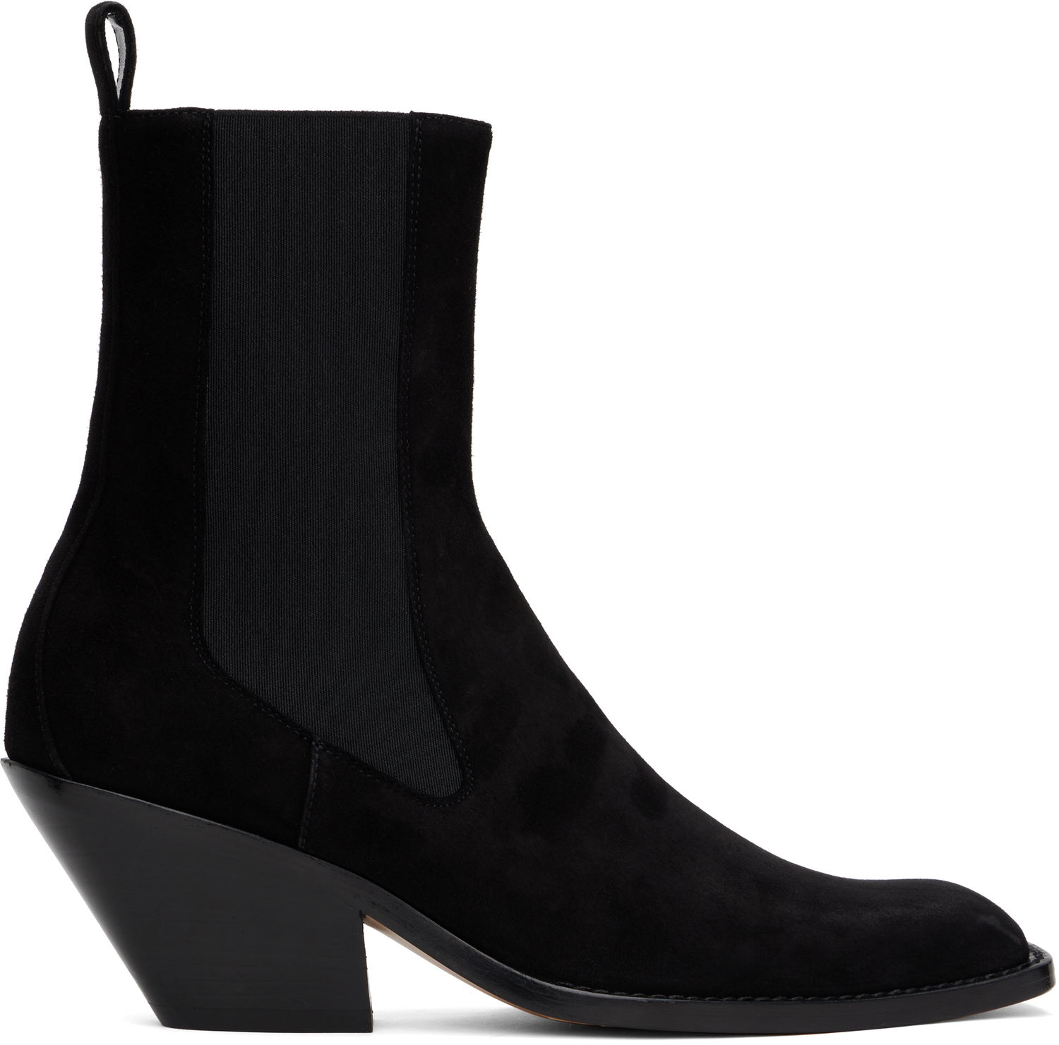 Superge in čevlji Khaite KHAITE Austin Suede Ankle Boots Črna | F1092-849, 0