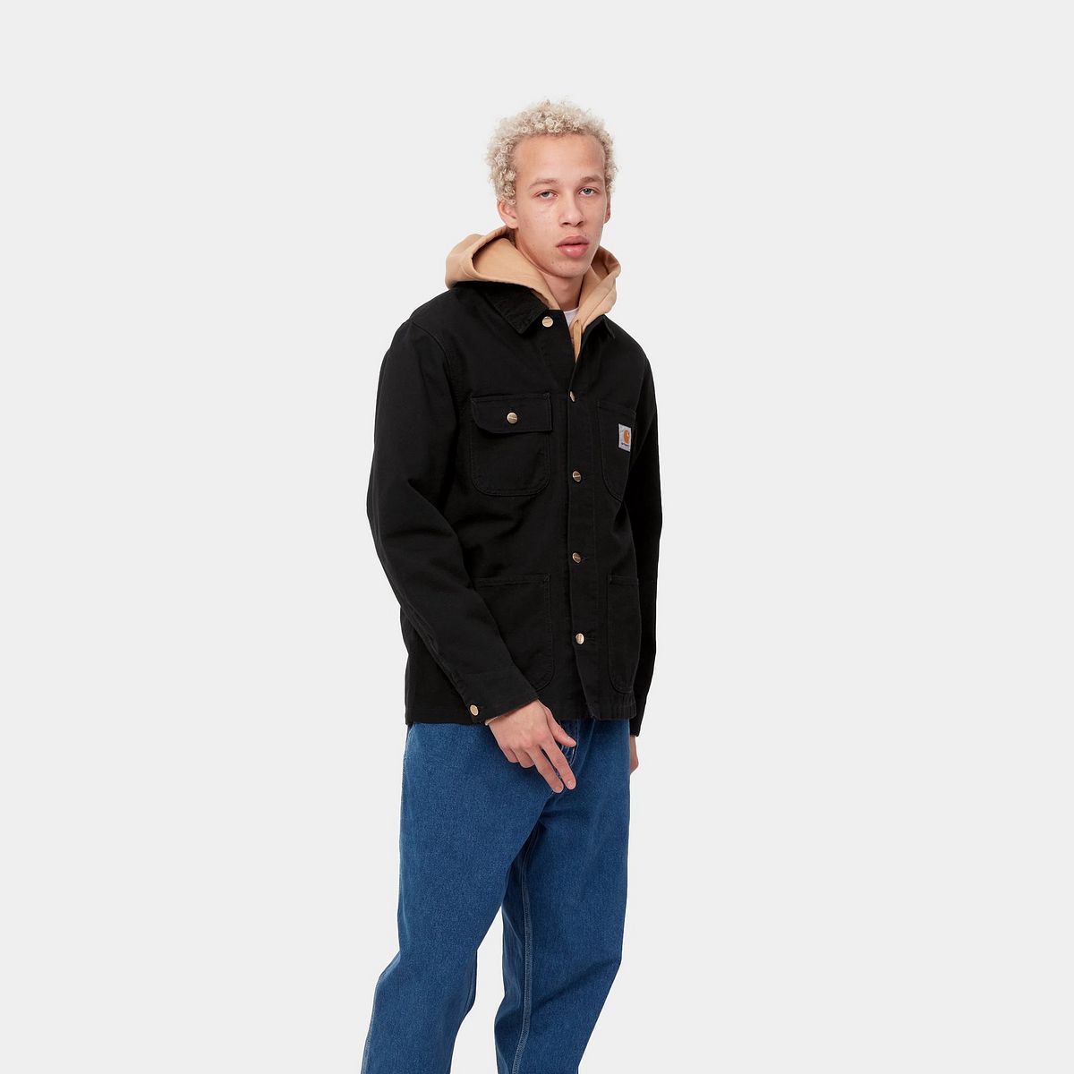 Plašči Carhartt WIP Michigan Coat (Summer) "Black rinsed" Črna | I031519_00E_02, 1