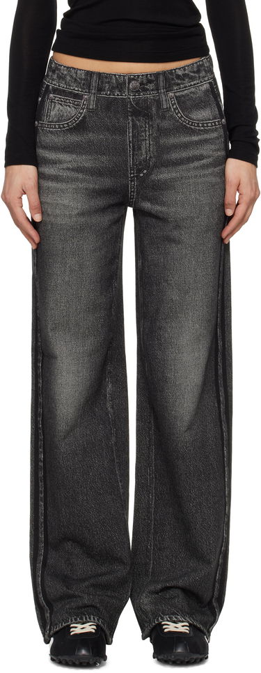 Kavbojke rag & bone Rag & Bone Miramar Terry Wide-Leg Track Pants Siva | WCW25S70018201, 0