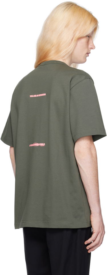 Majica Helmut Lang Space Graphic T-Shirt Zelena | N09HM521, 2