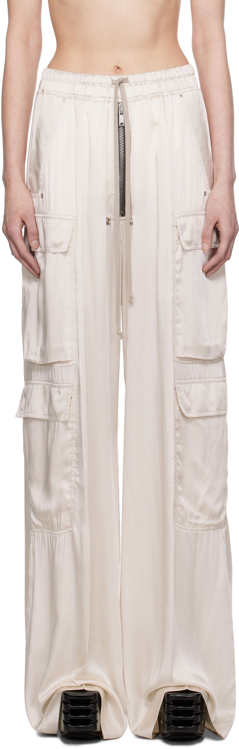 Cargo hlače Rick Owens Rick Owens Hollywood Cargo Pants Bela | RP01E7327 SCH