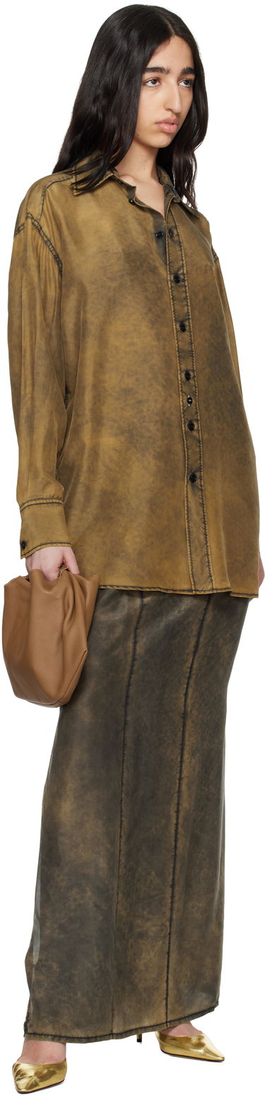 Srajce Maison Margiela MM6 Maison Margiela Light Silk Shirt Rjava | S52DT0046 M35244, 3
