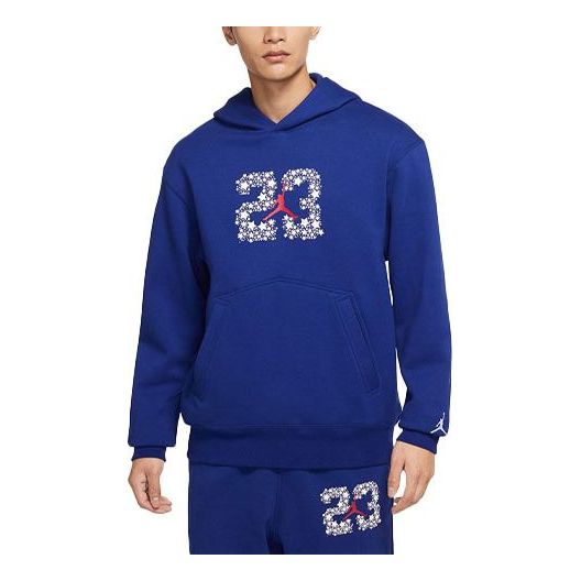 Pulover Jordan Air Jordan Sport Fleece Knit Pullover Hoodie Modra | DJ0220-455