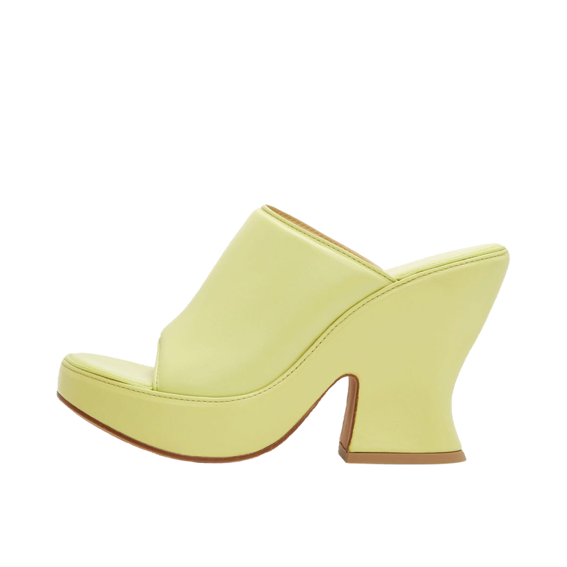 Superge in čevlji Bottega Veneta Wedge Heeled Sandals "Green" Zelena | 658979 VBSD0