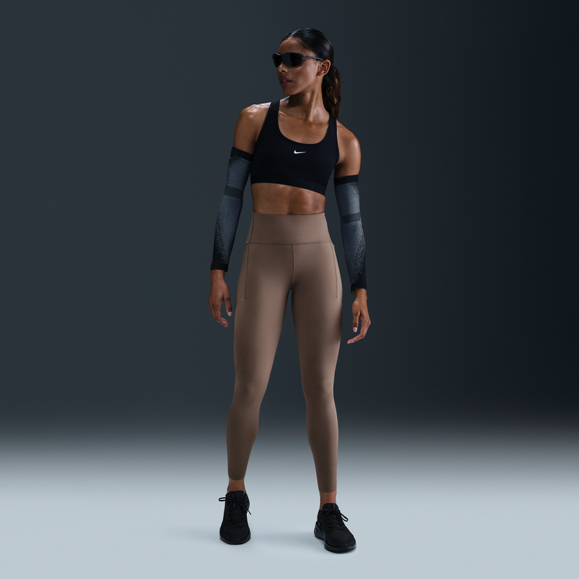 Krop-top Nike Swift 7/8 High-Waisted Running Leggings with Pockets Črna | HJ2252-233