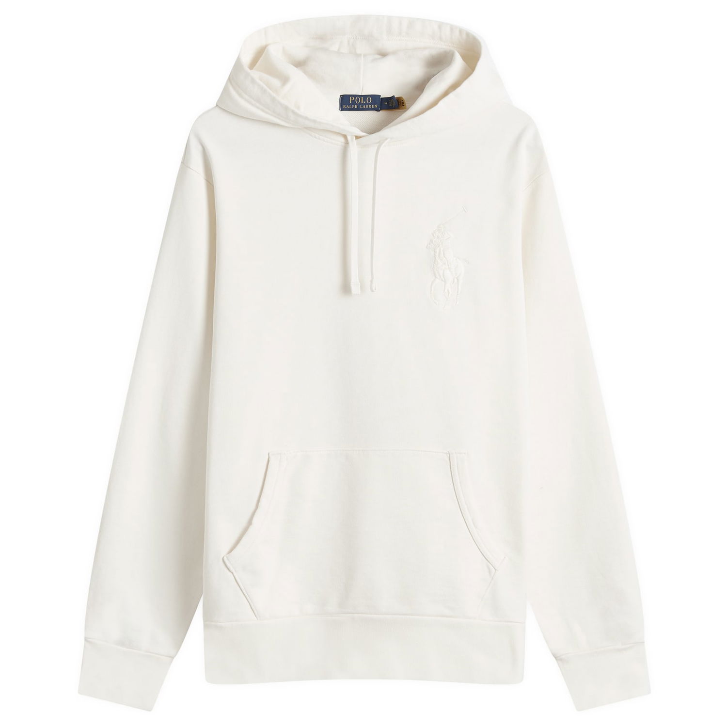 Pulover Polo by Ralph Lauren Big Pony Clubhouse Cream Hoodie Bela | 710936510003, 0