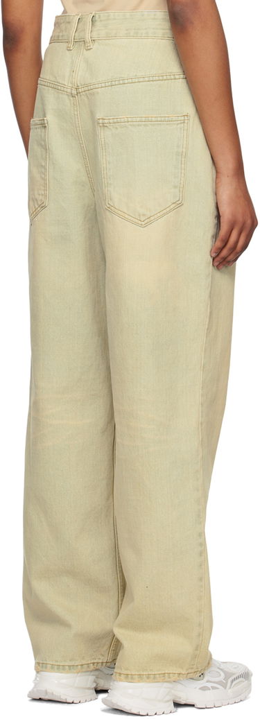 Kavbojke We11done Wide-Leg Jeans Zelena | WD-DP1-23-357-W-BG, 2