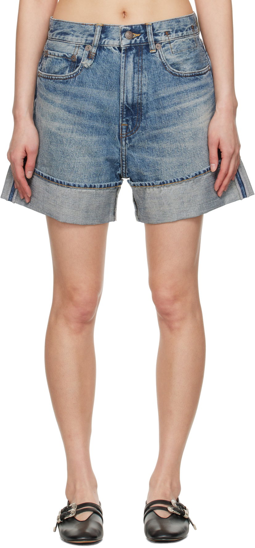 Kratke hlače R13 R13 Nina Denim Shorts Modra | R13WD110-D213A