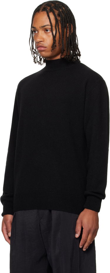 Pleteni pulover LEMAIRE Lemaire Mock Neck Sweater Črna | TO1426 LK1029, 3