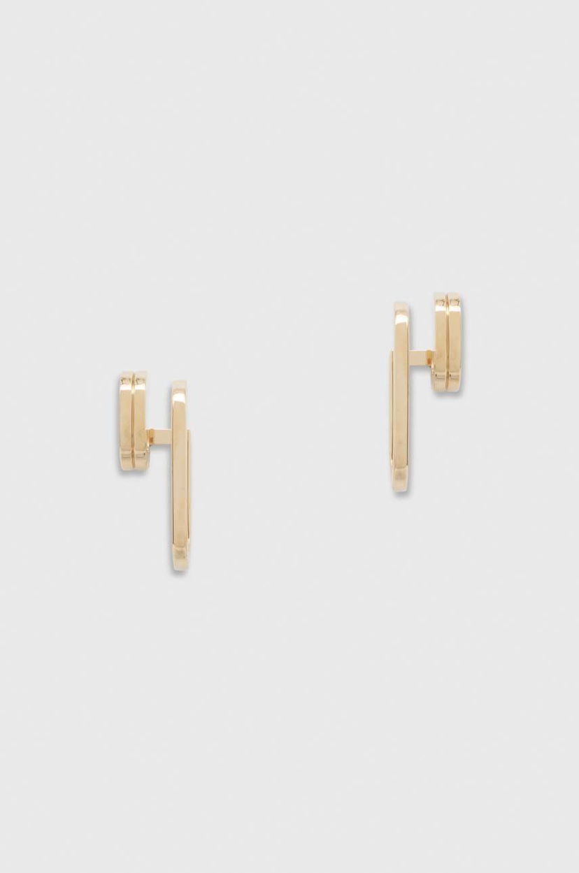 Uhani BOSS BOSS Double Bar Stud Earrings Kovinski | 1580325