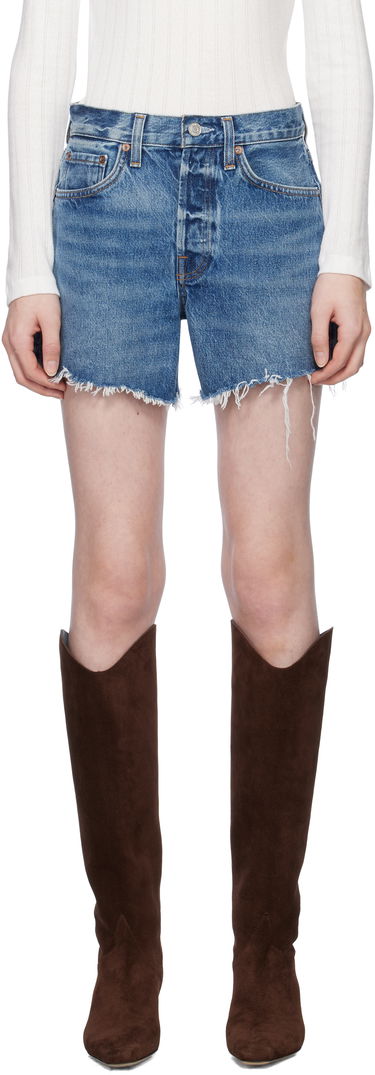 Kratke hlače AGOLDE Parker Long Denim Shorts Modra | A9010-1206, 0