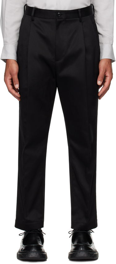 Hlače WACKO MARIA Double Pleated Chino Trousers Črna | 24FW-WMP-PT02, 0