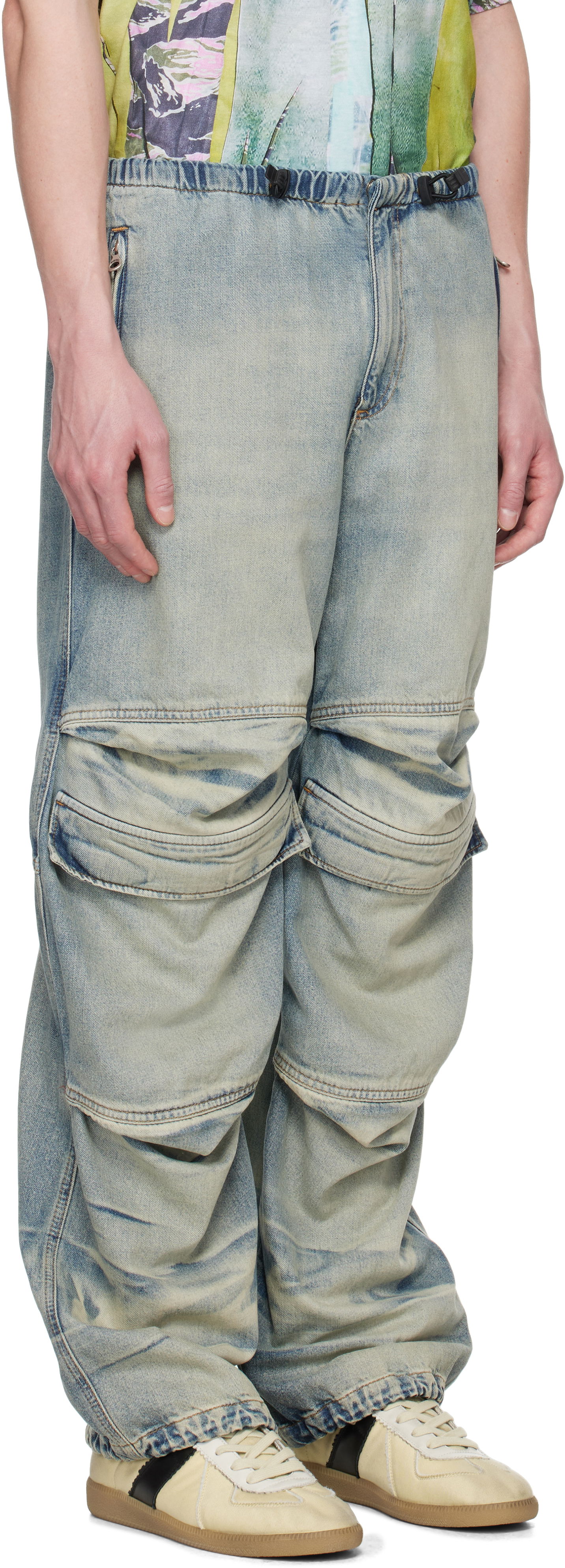 Cargo hlače Diesel Relaxed D-Dayetz Jeans by Diesel Modra | A17317-0ABDF-01, 1