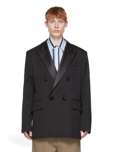 Plašči AMI Wool Blazer Črna | HBV400.244