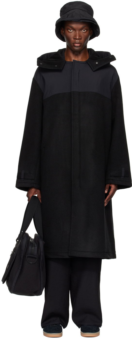 Plašči Y-3 Black Paneled Coat Črna | IW7500