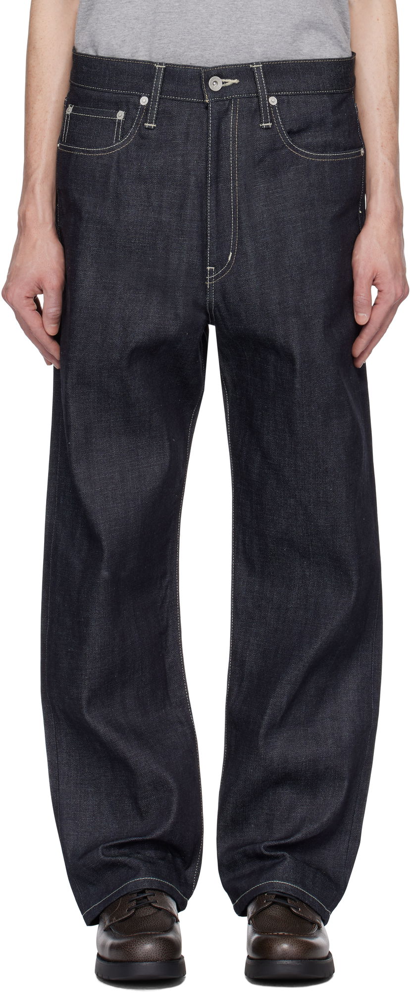 Kavbojke Neighborhood Neighborhood DP Basic Jeans Modra | 242XBNH-PTM02