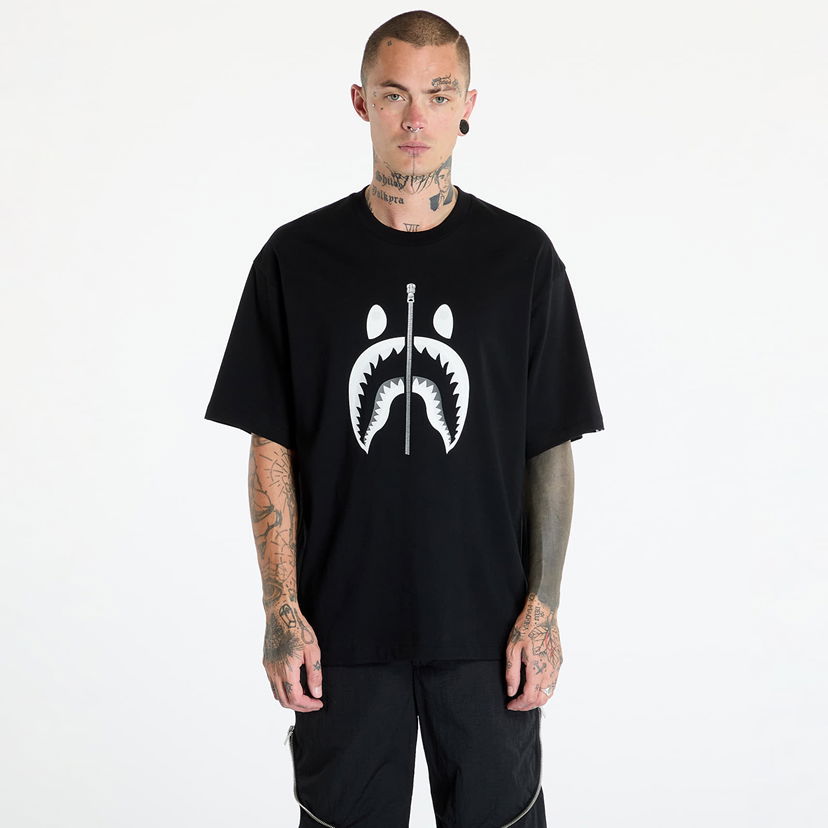 Majica BAPE Shark Tee Black Črna | 001TEK701311M BLK