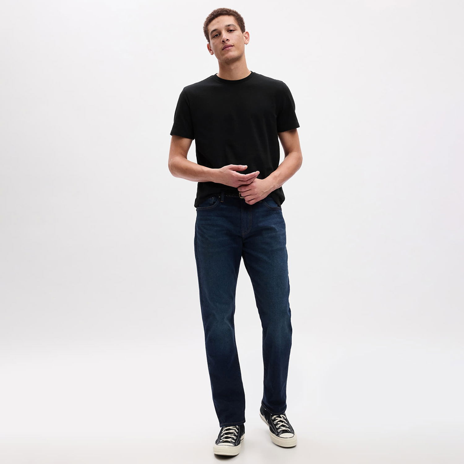 Majica GAP Basic Tee True Black V2 2 Črna | 440775-02, 1