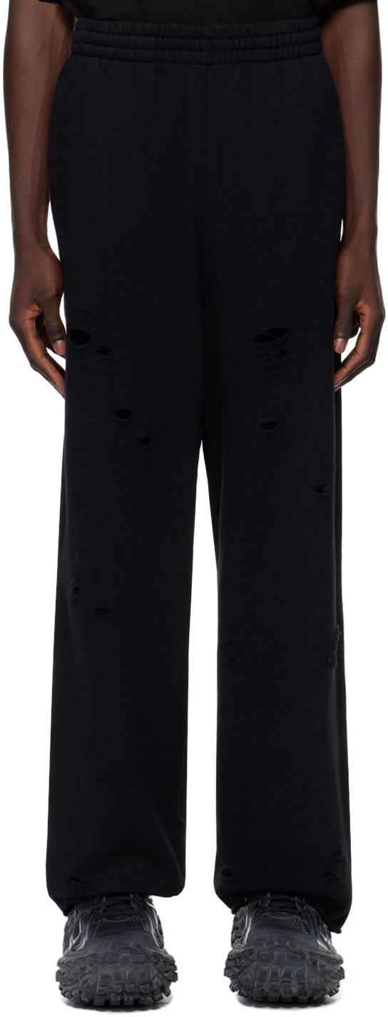 Trenirka We11done We11done Distressed Sweatpants Črna | WD-TA1-24-812-U-BK, 0