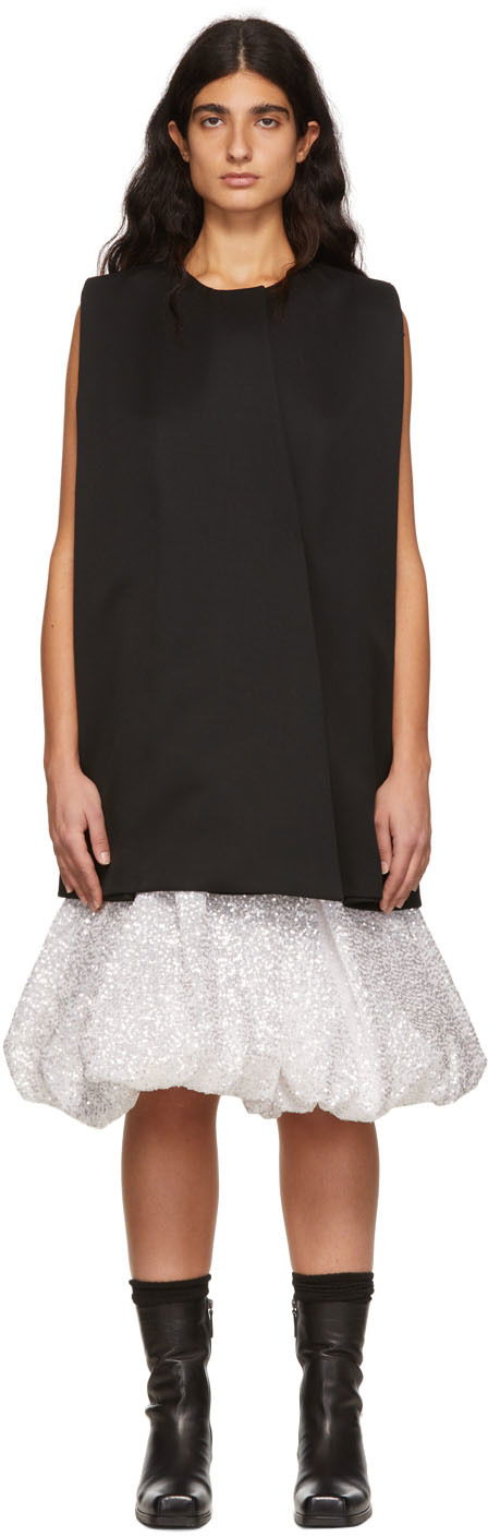 Obleke We11done Wool Sleeveless Mini Dress Črna | WD-OP1-22-102-W-BK