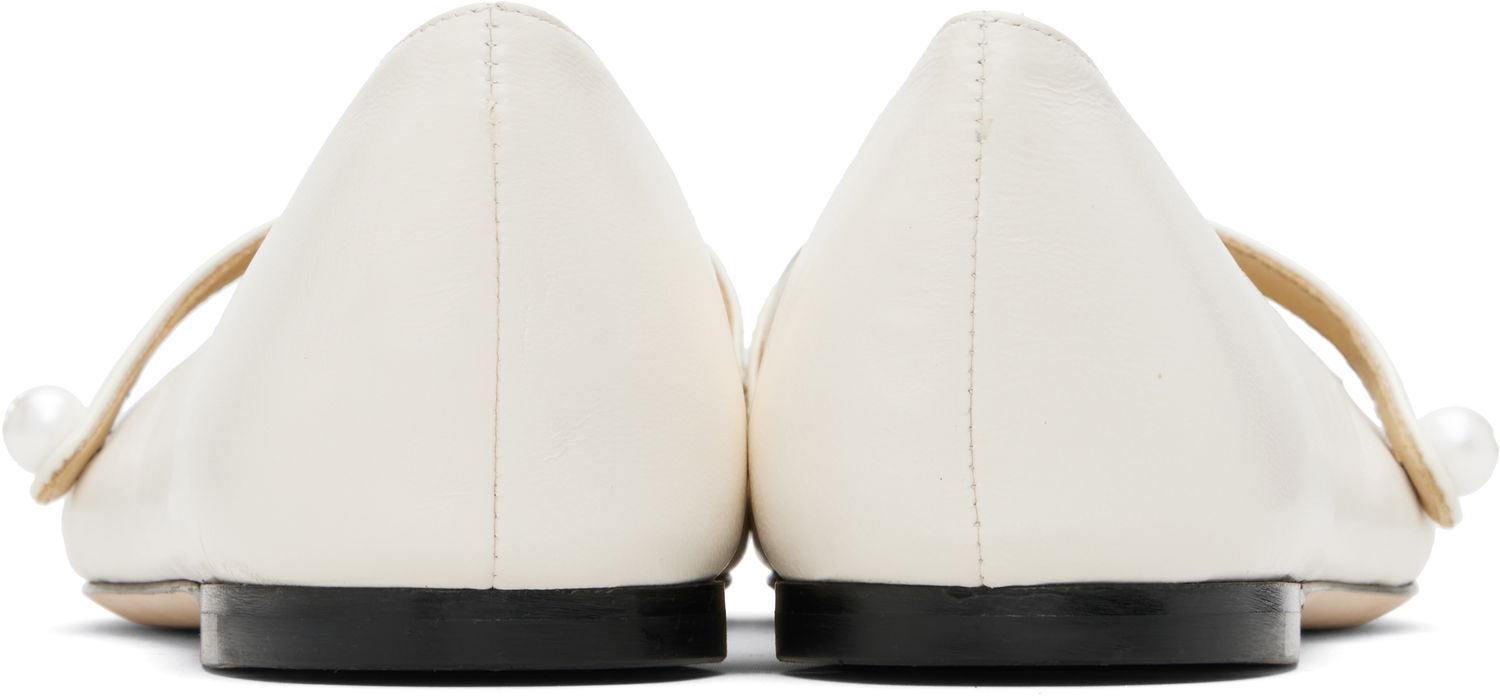 Superge in čevlji Jimmy Choo Jimmy Choo Elisa Ballerina Flats Bela | ELISA FLAT, 1
