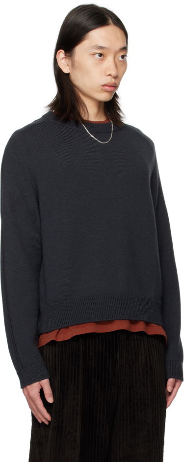 Pleteni pulover OUR LEGACY OUR LEGACY True Roundneck Sweater Mornarica | M4253TO, 1