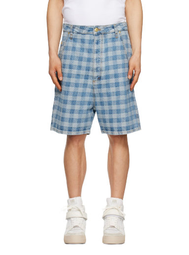 Kratke hlače AMI Alex Denim Shorts Modra | HSO600.DE0010