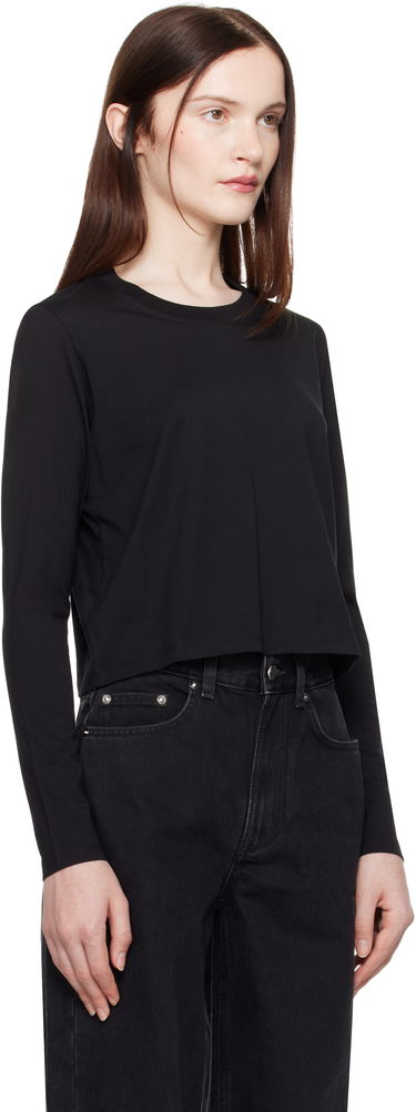 Krop-top Loulou de Saison Loulou de Saison Masal Cropped Long Sleeve T-Shirt Siva | MASAL, 4