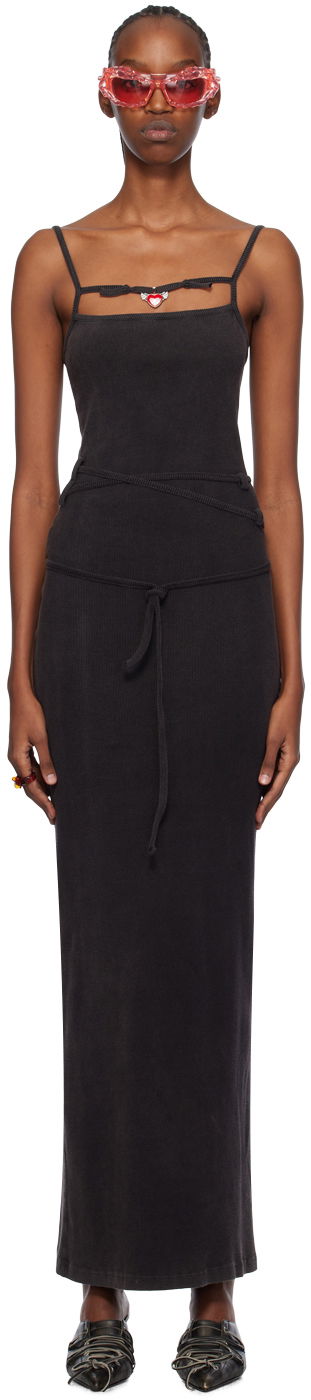 Obleke Ottolinger Ottolinger Cutout Maxi Dress Črna | 407901