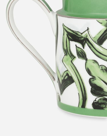 Home decor Dolce & Gabbana Porcelain Teapot With Floral Pattern Zelena | TC0127TCA39UV001, 2