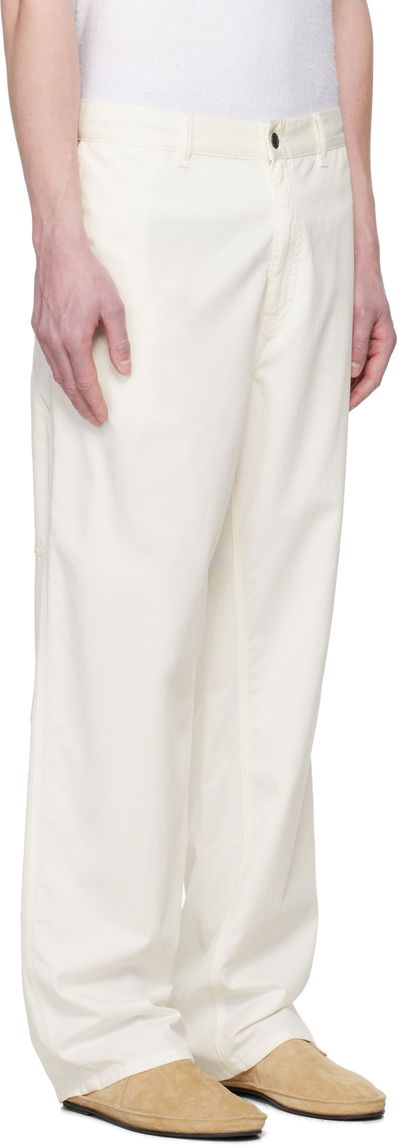 Hlače The Row The Row Sankuro Trousers Bela | 981-W3670, 1