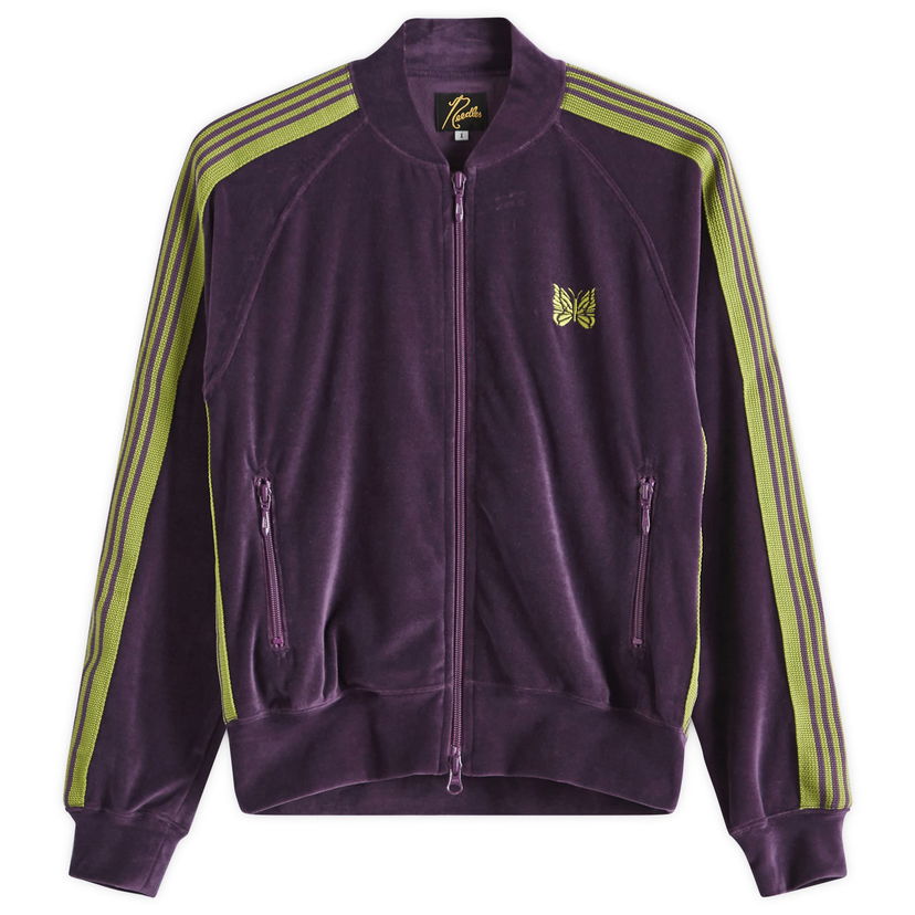 Trenirka Needles Needles Women's Rib Collar Track Jacket, Size Large Lila | QV319-A