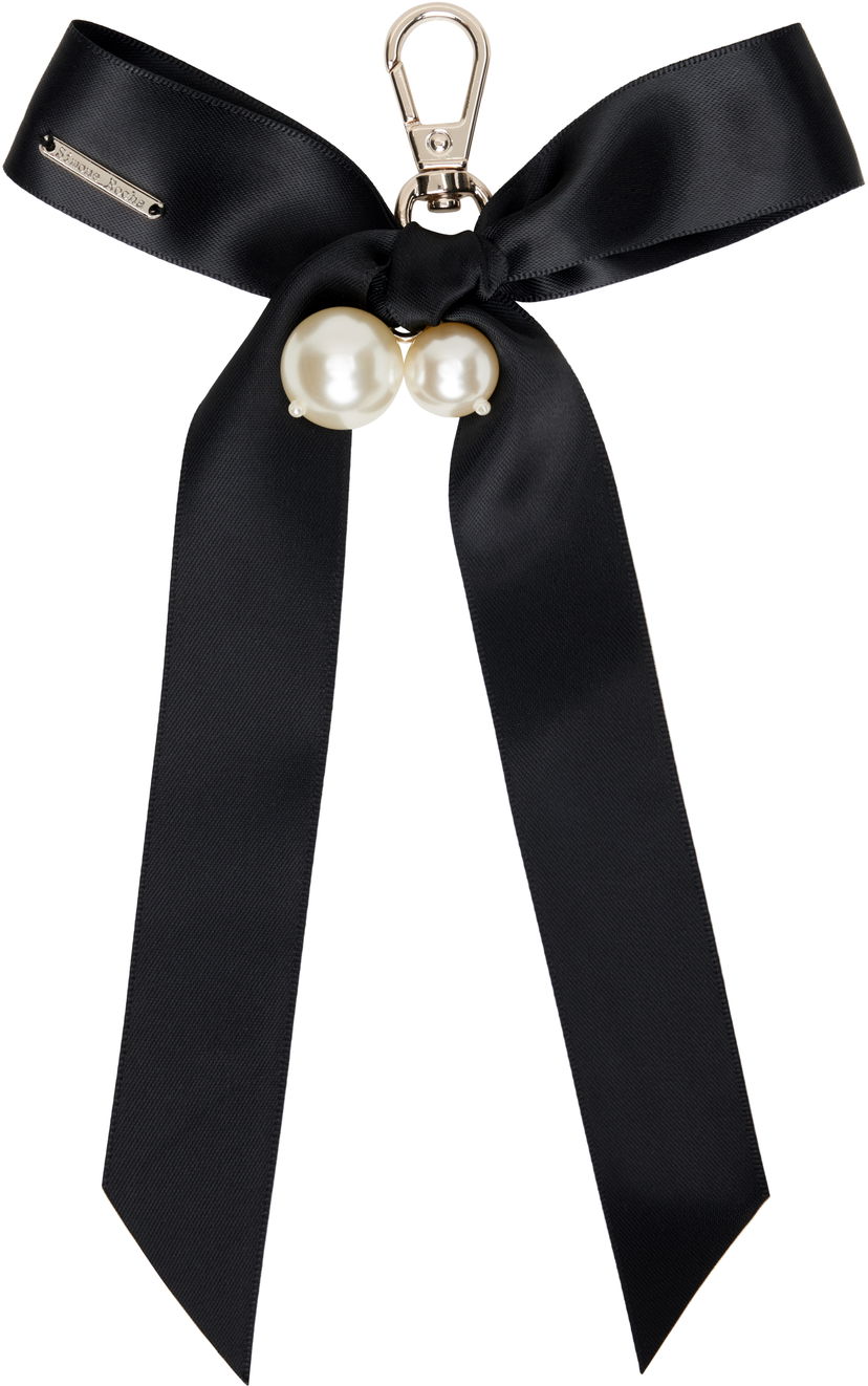 Obeski za ključe Simone Rocha Simone Rocha Bow & Pearl Bag Charm Keychain Črna | KEYCHAIN3 0904
