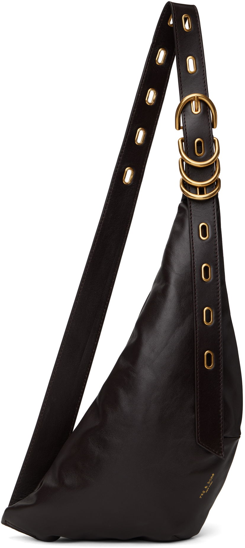 Torba za čez ramo rag & bone Rag & Bone Petra Leather Sling Bag Rjava | WHH24HL1006LE06