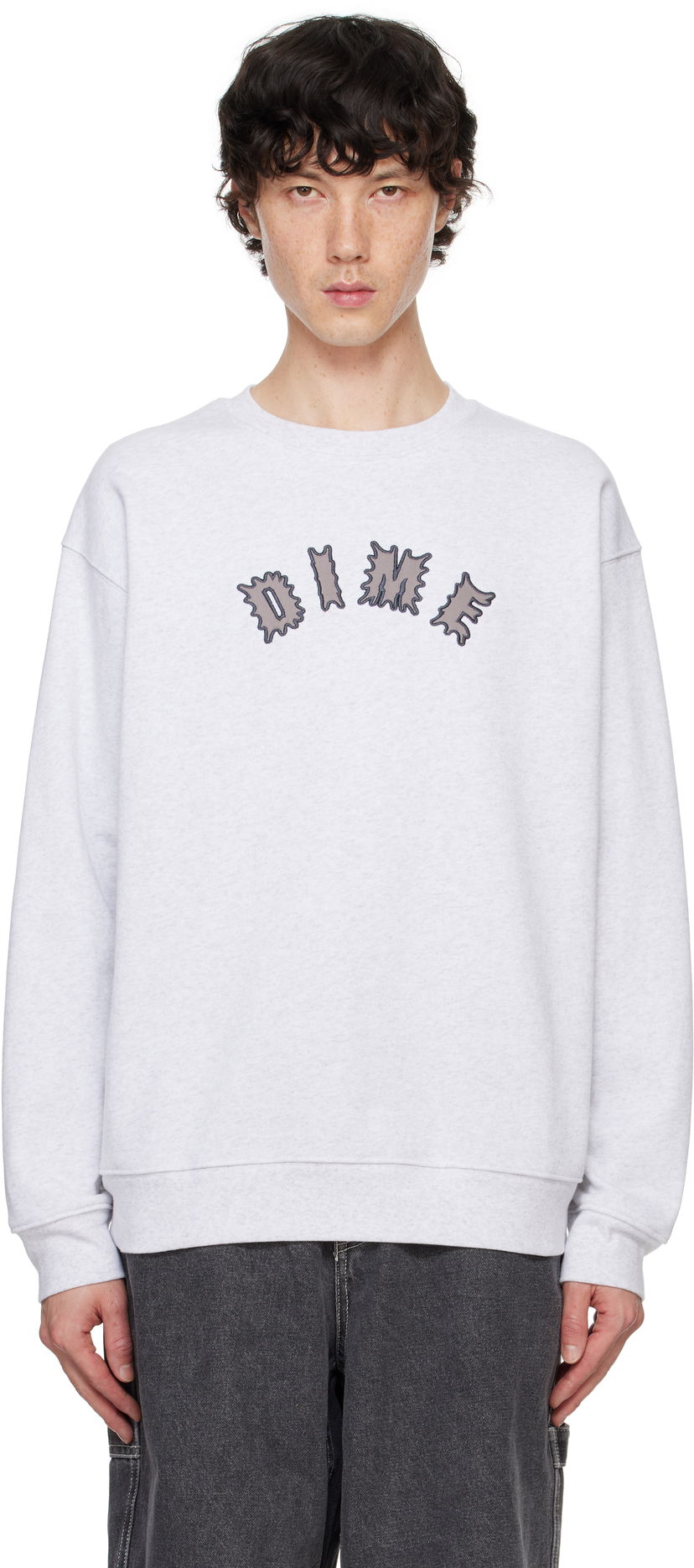Pleteni pulover Dime Gray Choppers Sweater Siva | DIMEFA2418ASH