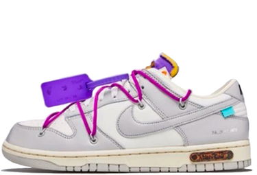 Superge in čevlji Nike Off-White x Dunk Low ''Lot 28 of 50'' Bela | DM1602-111, 2