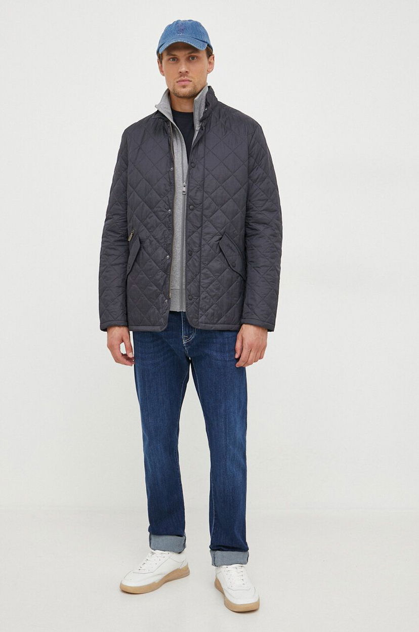 Puhovka Barbour Quilted Jacket Črna | MQU0007