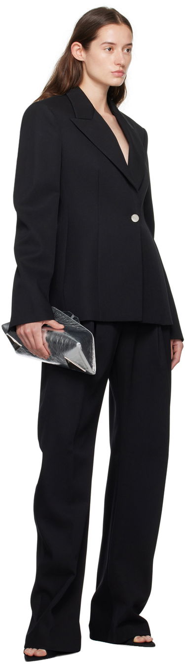 Jakna The Attico The Attico Peaked Lapel Blazer Črna | 241WCG61 W046, 3