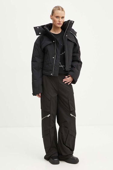 Puhovka HELIOT EMIL Cropped Asymmetrical Puffer Jacket Črna | PREAW24.W.02.132, 1