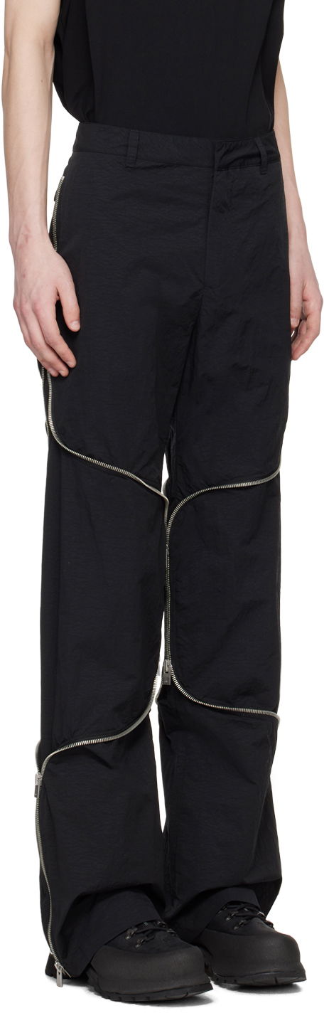 Cargo hlače HELIOT EMIL Phyllotaxis Zip Detail Trousers Črna | PRESS24_M_10_156_BLK01, 1