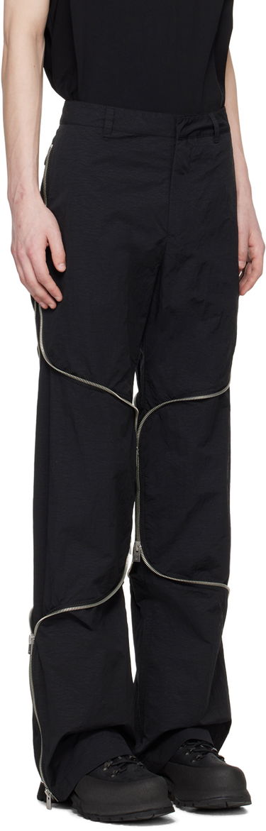 Cargo hlače HELIOT EMIL Phyllotaxis Zip Detail Trousers Črna | PRESS24_M_10_156_BLK01, 1