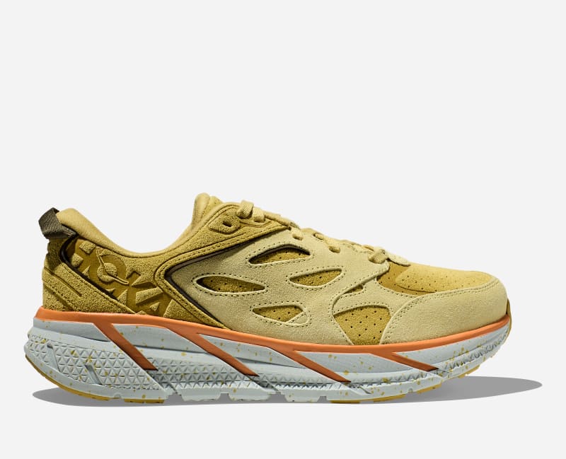 Superge in čevlji Hoka One One Clifton L Suede Rumena | 1122571-GLCR